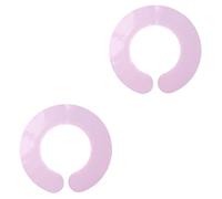 2 Pz Sciarpa Collare Per Da Barbiere Avvolgerlo Strisce Per Lo Styling Colletto Da Taglio Da Salone Collare Guida Taglio Viola Gel Di Silice Trucco Mantello Uomo