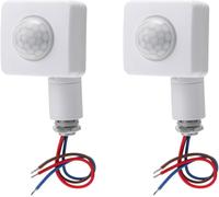 2 Pz Sensore Di Movimento a Infrarossi Corpo PIR AC 85-265 V (220 V), Portata Di