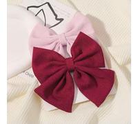 2 pz/set 4.5 "Fermacapelli per Bella Nastro Del Grosgrain Hairgripes Ragazze Delicato Bowknot Forcine Copricapi Set