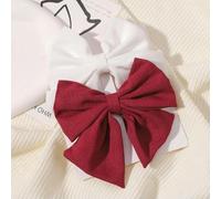 2 pz/set 4.5 "Fermacapelli per Bella Nastro Del Grosgrain Hairgripes Ragazze Delicato Bowknot Forcine Copricapi Set