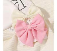 2 pz/set 4.5 "Fermacapelli per Bella Nastro Del Grosgrain Hairgripes Ragazze Delicato Bowknot Forcine Copricapi Set