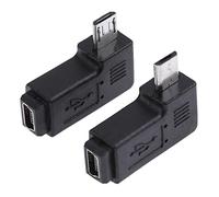 2 pz/set a forma di L Mini Usb Femmina A Micro Usb Maschio 90 Gradi Adattatore Ad Angolo Destro Sinistra Connettore Convertitore di Ricarica Fashion Book