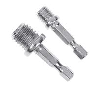 2 Pz/set Adattatore per trapano esagonale M10+M14 Strumenti di spaccatura del legno Chiave elettrica Adattare il trapano elettrico a coppia elevata Connessione rapida Mandrino per trapano a