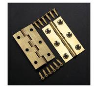 2 pz/set cerniere in ottone con viti 4/6 fori decorazioni dorate for armadietto 1/1,5/2/2,5 pollici(37x24mm)