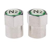 2 Pz/set Chrome Auto TPMS per Valvola Stem Cap N2 Azoto Tire Insert Cover