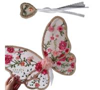 2 pz/set delicato pizzo e ricamo ragazze ala con bacchetta magica per bambini feste a tema e servizi fotografici forniture