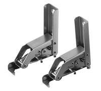 2 Pz Set Di Argento Freddo Arrotolato Acciaio Pieghevole Cerniere Rust Resistant