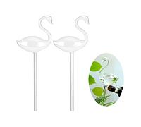 2 pz/set di irrigazione automatica per piante, in vetro soffiato a mano, per irrigare le piante, giardino, patio, fiori (chiodi, uccelli, cigni)