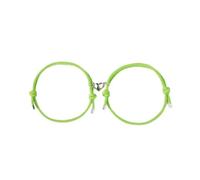 2 pz/set di moda a forma di cuore magnetico floccaggio personalità magnetica coppia di chiusura magnetica braccialetto regali di San Valentino, Misura unica, Agata