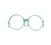 2 pz/set di moda a forma di cuore magnetico floccaggio personalità magnetica coppia di chiusura magnetica braccialetto regali di San Valentino, Misura unica, Agata
