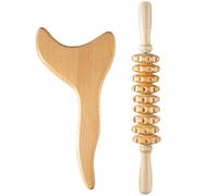 2 Pz/set Drenaggio Linfatico Massaggiatore Legno Terapia Strumenti di Massaggio for Scolpire Il Corpo E Tessuto Profondo for Anti Cellulite Linfatico