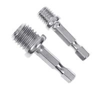 2 Pz/set Esagonale Drill Adapter M10+M14 Strumenti di Spaccatura Legno Chiave Elettrica Adattare Il Trapano Elettrico a Coppia Prese Trapano Elettrico Set Adattatore Setsdrill Mandrino Mandrino