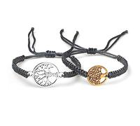 2 pz/Set Fortunato Rosso Sting Treccia Albero della Vita Braccialetti di Corda Uomini Fatti A Mano Buddista Tibetano Braccialetti di Filo di Fascino Donne Gioielli Reiki