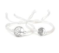 2 pz/Set Fortunato Rosso Sting Treccia Albero della Vita Braccialetti di Corda Uomini Fatti A Mano Buddista Tibetano Braccialetti di Filo di Fascino Donne Gioielli Reiki