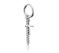2 pz/set Kpop Dna coreano orecchini in acciaio inox catena piuma idolo uomini donne Rock Grunge Hipster Punk orecchini unisex