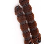 2 pz/set Magia Capelli Styling Twist Anello Former Shaper Chignon Chignon Maker Bigodino Accessorio Marrone Design Pratico