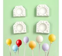 2 pz/Set Mini Palloncino Ovale 3D Stampo in Silicone Fondant Cioccolato Stampo Fai da Te Gumpaste Argilla Stampi Candele Strumento per la Decorazione della Torta Bakeware