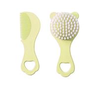 2 pz/set Neonati Spazzola Per Capelli Collezione Morbido e Sicuro Spazzola & Pettine con Orso Cartoon Design per la Casa e Viaggio Uso Infantile Grooming Tools