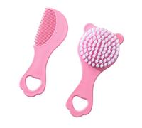 2 pz/set Neonati Spazzola Per Capelli Collezione Morbido e Sicuro Spazzola & Pettine con Orso Cartoon Design per la Casa e Viaggio Uso Infantile Grooming Tools