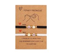 2 pz/set perline luminose braccialetto di carta intrecciato a mano amanti dell'amore sorelle romanzo braccialetto luminoso regolabile corda a mano braccialetto di carta set regolabile corda a mano