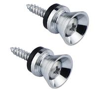 2 PZ/Set Pulsanti per Chitarra per Chitarra Punti terminali Viti di Montaggio in Metallo e Cuscini in Gomma per Chitarra elettrica Classica Acustica