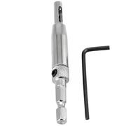 2 pz/set Punta da trapano for cerniera autocentrante con chiave a L Chiave for porta della finestra Serratura for armadio Armadio Cerniera Foro centrale Punta di perforazione(5mm)