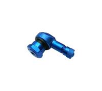 2 Pz/set Stelo Lla Valvola L Motociclo Cerchio Di 90 Gradi Angolo Di Valvola In Lega Alluminio Rotella Gomma Tubeless Valvola Caps Viti Moto(Blue)
