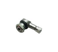 2 Pz/set Stelo Lla Valvola L Motociclo Cerchio Di 90 Gradi Angolo Di Valvola In Lega Alluminio Rotella Gomma Tubeless Valvola Caps Viti Moto(Space Gray)