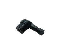 2 Pz/set Stelo Lla Valvola L Motociclo Cerchio Di 90 Gradi Angolo Di Valvola In Lega Alluminio Rotella Gomma Tubeless Valvola Caps Viti Moto(Black)