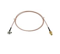2 pz SMA Femmina Martinetti di Montaggio A TS9 Spina Maschio Ad Angolo Retto 90 Gradi RG316 Cavo Coassiale Antenna Pigtail Adattatore del Connettore(2M)