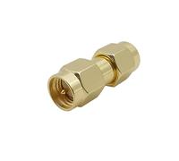 2 Pz SMA Maschio A SMA Maschio Spina Connettori Dritto RF Coassiale Adattatore Coassiale for Cavo di Prolunga Antenna Radio WiFi FPV