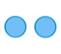 2 pz Sottobicchieri Portabicchieri Auto per BMW 3 Series 320 2010-2026, Impermeabili Antiscivolo Sottobicchiere Gomma Portabevande Tappetini Accessori,B/Blue