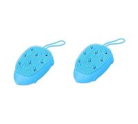 2 Pz Spazzola Da Bagno Palla Da Massaggio Dura Spazzola Da Massaggio a Doppia Faccia Spazzola Per Il Massaggio Della Pelle Esfoliante Toni Della Bambino Trucco Gel Di Silice