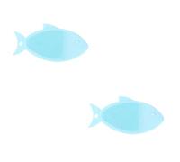 2 Pz Spazzola Massaggiante a Forma Di Pesce Scrubber Esfoliante Per La Schiena Corpo Luffa Siliconica Scrub Viso Spazzola Per La Testa Gel Di Silice Bambino Rimozione Della Forfora