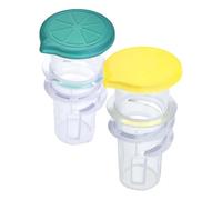 2 pz spremiagrumi manuale lavabile spremiagrumi estrattore trasparente spremiagrumi manuale per cocktail bevanda trasparente vite top spremiagrumi spremi