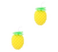 2 Pz spugna da bagno per bambini spugna per bambini per il bagno da bagno all'ananas corpo bagnoschiuma utensili per il bagnetto esfoliante da bagno Yellow BELLIFFY