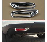 2 pz stile cromato paraurti posteriore riflettore fendinebbia copertura della lampada modanatura per 2014-2016 Nissan X-Trail T32 Rogue