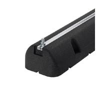 2 PZ SUPPORTI A PAVIMENTO IN GOMMA NERA L 600 x P 160 x H 95 mm