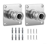 2 pz Supporto a Parete per Schiuma Neve con 1/4 Quick Connect Raccordo Rondella di Pressione Organizzatore Accessori Lavaggio Auto Argento