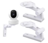 2 pz Supporto a Parete per Telecamera Compatibile con Reolink E1 / E1 Pro, Staffa a Parete Bianca per Telecamera da Soffitto Regolabile per Mercury TPLINK, 4 Tappi in Gomma 4 Viti