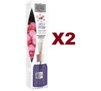 2 PZ SWEET HOME DIFFUSORE BASTONCINI PROFUMATORE AMBIENTE FICO E PEONIA 100ML