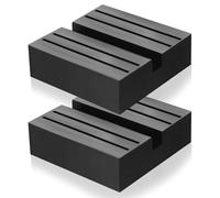 2 Pz Tampone in Gomma per Cric per Auto, Adattatore Cuscinetti in Gomma per Cric con Scanalatura, Universale Sollevatore Martinetto Idraulico per Auto Antiscivolo Idraulico