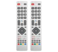 2 PZ Telecomando SHWRMC0133 IR Compatibile con Sharp Aquos TV 40BL2EA 40BL3EA 50BL2EA 24BI2EA 32BI2EA Sostituzione Controllore con NETFLIX PrimeVideo YouTube Google Play Pulsanti (NO Funzione Vocale)