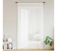 AX 2 Tende Fili Bianco Vetrina Porte 1x2.5m Finestre Tessuto Poliestere + 132398