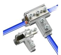 2 pz Terminale divisore for cavo di tipo T Adattatore for connettore for cavo a crimpare ad alta potenza Nessuna disconnessione Connettore di diramazione for cavo ad alta corrente a 3 vie(ZK-T16-P)