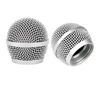 2 PZ Testa a Sfera di Ricambio Mesh Microfono Griglia per Shure PG48 PG58 PGX2 BLX288 PG288 PGX24 Microfono
