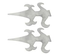 2 pz Topper Decorativo per Recinzione Topper per Recinzione di Sicurezza Topper