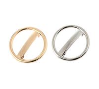 2 Pz Tornante Cerchio Geometrico Elastici Per Per Ragazze Forcine Per Da Donna Fermagli Per Per Mini Moda Pettini Forcine Per Circolari Lega FRCOLOR