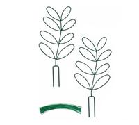 2 pz traliccio per piante da interno rampicante per giardino palo in filo metallico con 20 legami in vaso piante d'appartamento telaio per piante