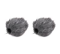 2 PZ Universale Microfono Parabrezza Pelliccia Parabrezza Morbido Parabrezza Vento Muff per BOYA BYMM1